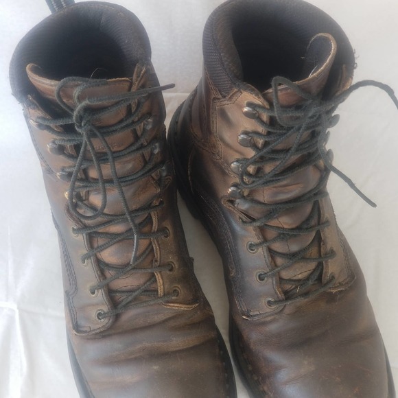 Vintage Leather Supersole Red Wing Work Boots Size 11 Leather Lace - Picture 4 of 7